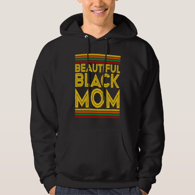 Moletom Black History Month  Beautiful Black Mom (Frente)