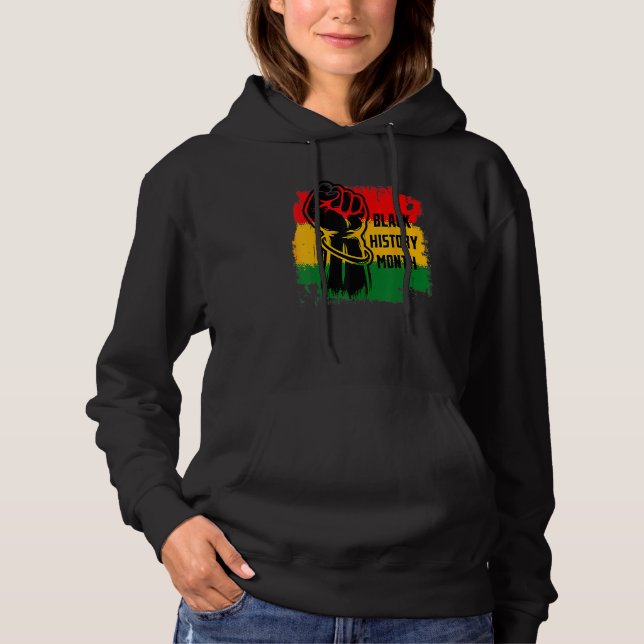 Moletom Black History Month BHM African For Men Women & Ki (Frente)