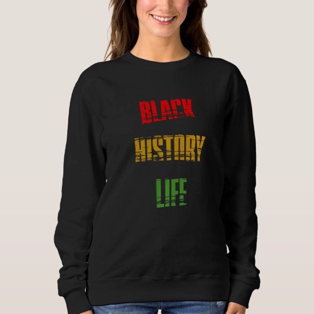 Moletom Black History Month Black History Life Premium_1 (Frente)