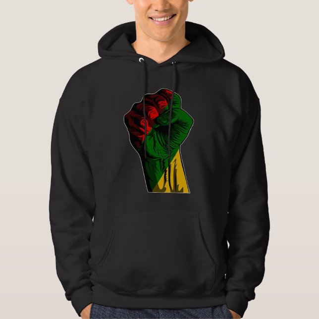 Moletom Black History Month Fist Black Power Africa Women  (Frente)
