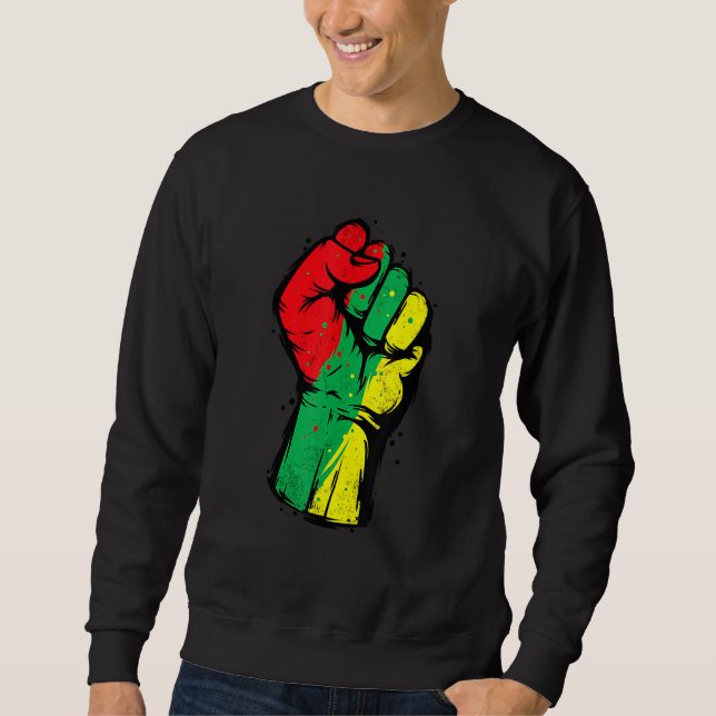 Moletom Black History Month Fist Black Power African Women (Frente)