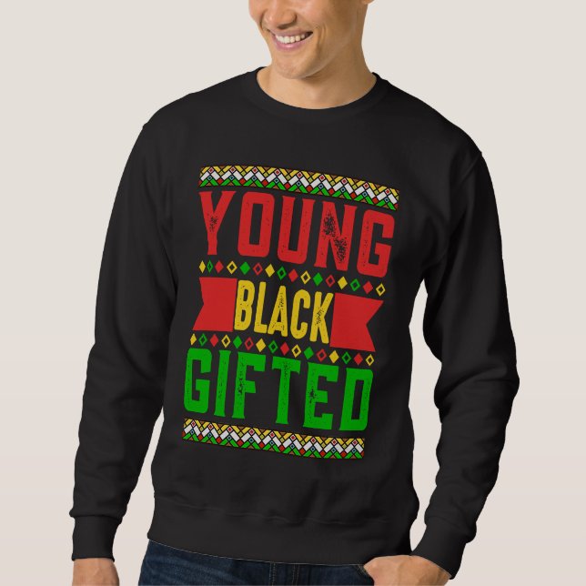 Moletom Black History Month Girls Boys Young Black ed (Frente)