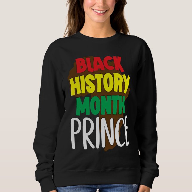 Moletom Black History Month Prince African American Youth (Frente)