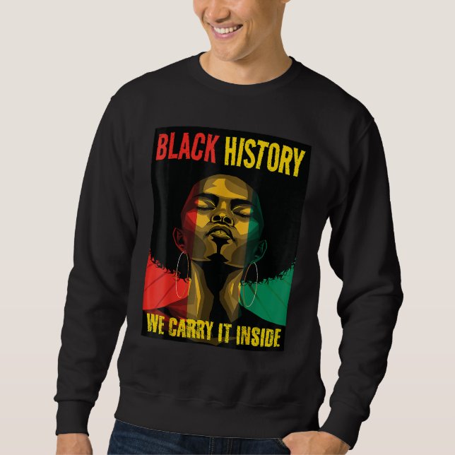 Moletom Black History Month Queen Melanin Afro African Pri (Frente)