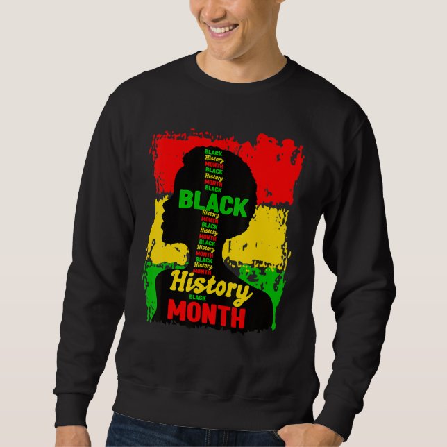 Moletom Black History Month Queen Melanin Afro African Pri (Frente)