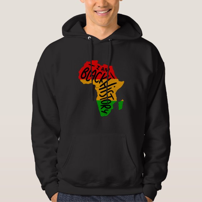 Moletom Black History Month Quotes - I AM BLACK HISTORY (Frente)
