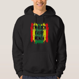Moletom Black History Month Shirt Men Women I'm Black Afri