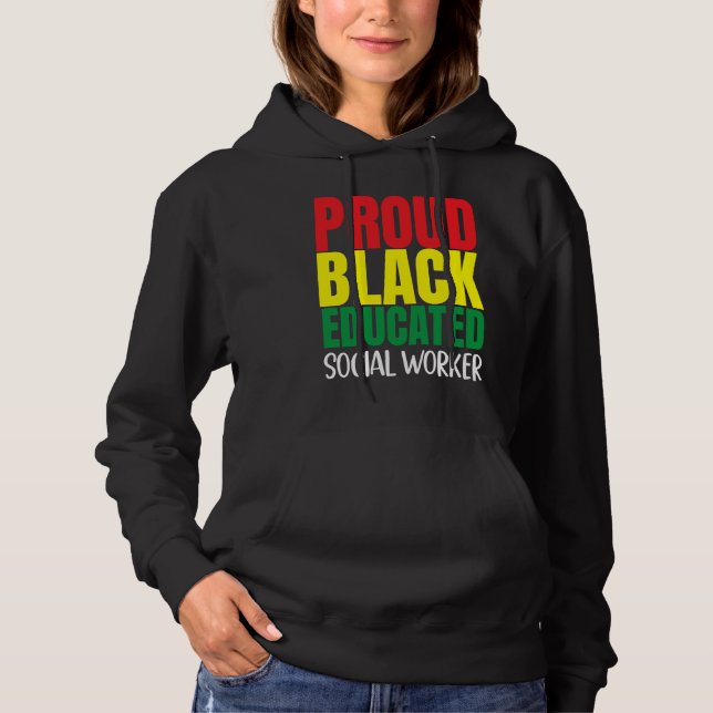 Moletom Black History Month Social Worker African Culture (Frente)