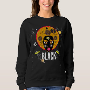 Moletom Black Kemetic Egípcia Ankh Black Girl Magic Melan