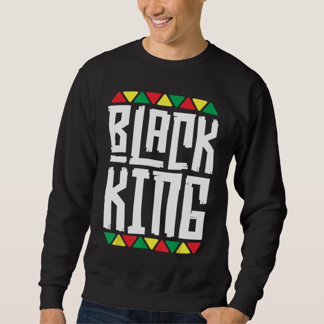 Moletom Black King for Boys History Month Melanin (Frente)