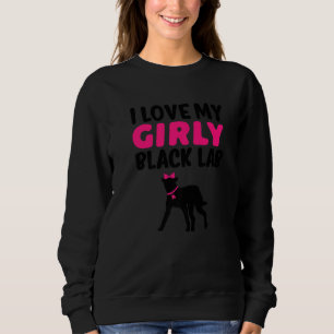 Moletom Black Lab Labrador Engraçada Menina Cachorro Cacho