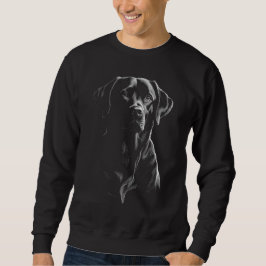 Moletom Black Labrador Dark Art Dog Dad Sweatshirt