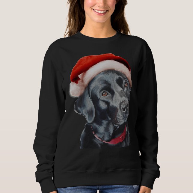 Moletom Black Labrador No Natal (Frente)