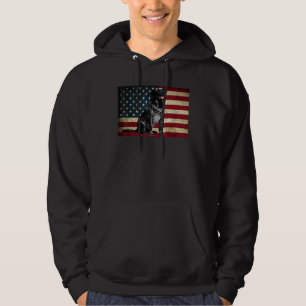 Moletom Black Labrador recupera American Flag Labra Anima