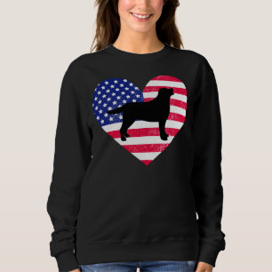 Moletom Black Labrador Silhouette E Us Heart