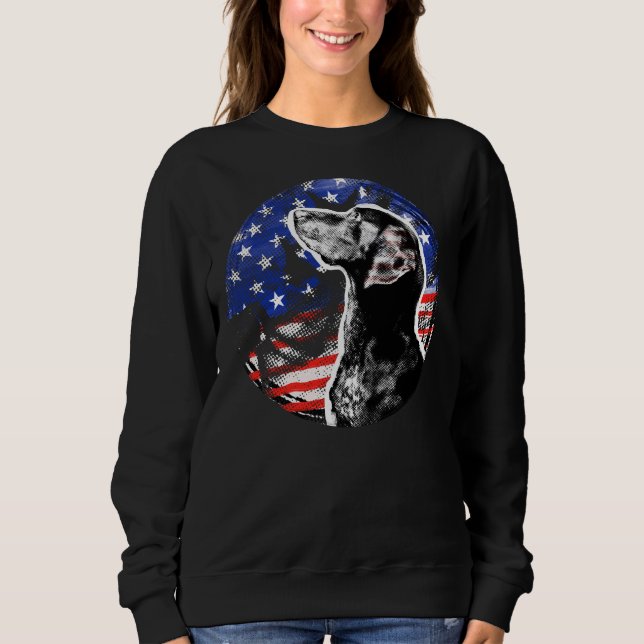 Moletom Black Labrador Usa Flag Owner Duck Hunter (Frente)
