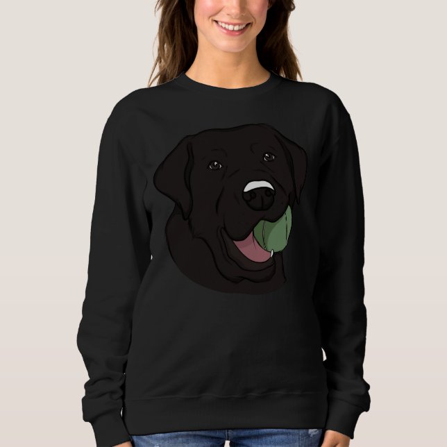 Moletom Black Labrador With Ball (Frente)