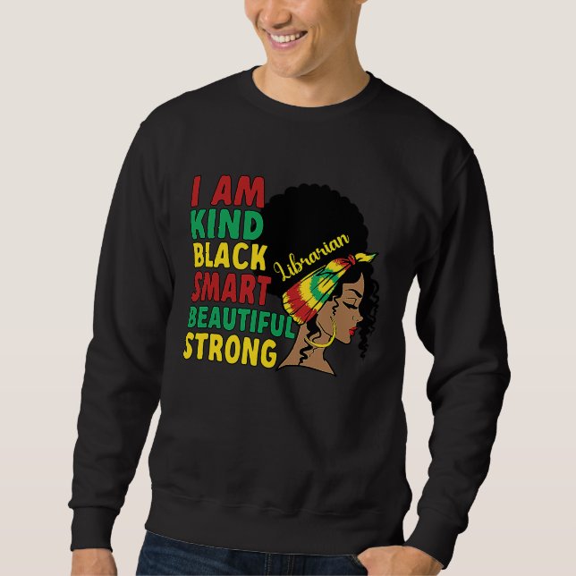 Moletom Black Librarian African American Library Worker (Frente)