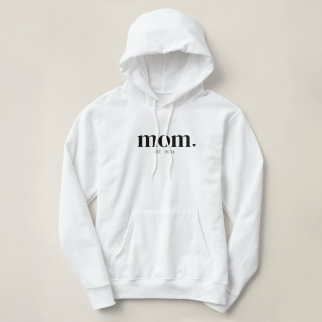 Moletom Black Modern Established Mom T-Shirt (Frente do Design)