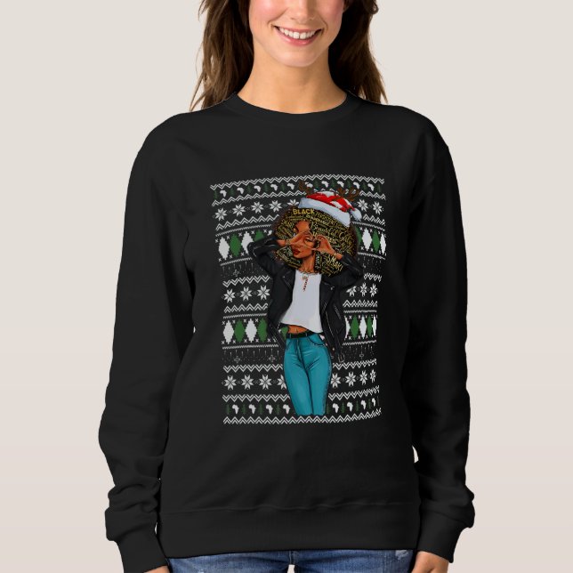 Moletom Black Mrs Santa Just A Girl Who Loves Christmas (Frente)