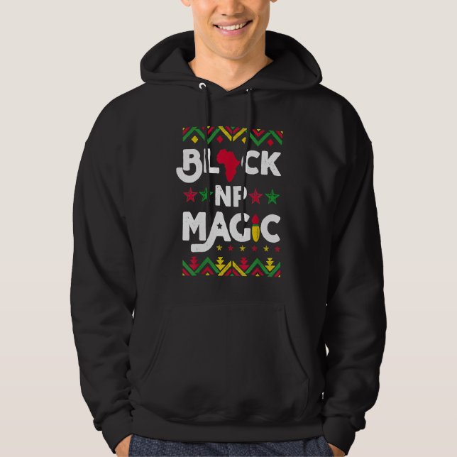 Moletom Black NP Magic Black History Month Afro Nurse Prac (Frente)