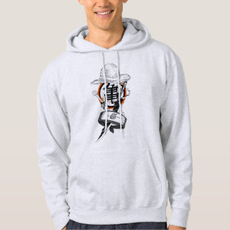 Moletom Black & Orange Kanji Character Graphic Hoodie