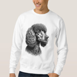 Moletom Black Poodle Dog Art Men’s Sweatshirt