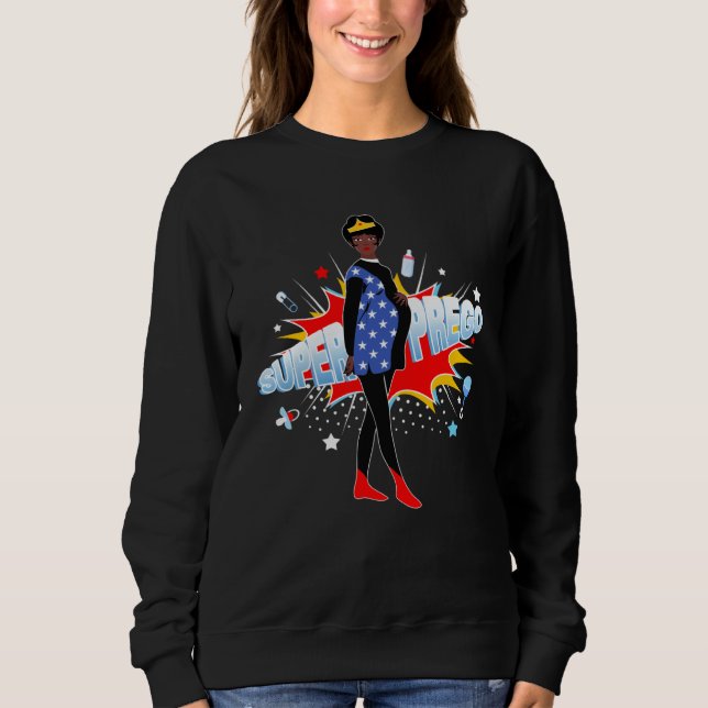 Moletom Black Pregnant Moms Rock Pregnant Mom Pregnancy (Frente)