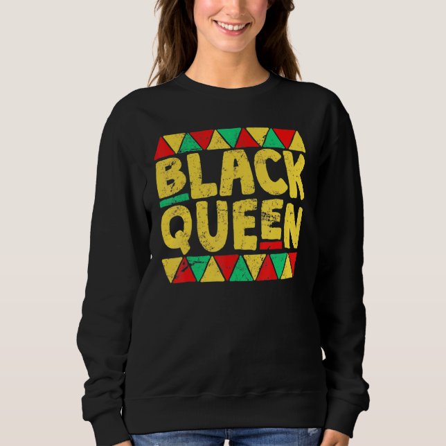 Moletom Black Queen Black History Melanin Afro African Pri (Frente)