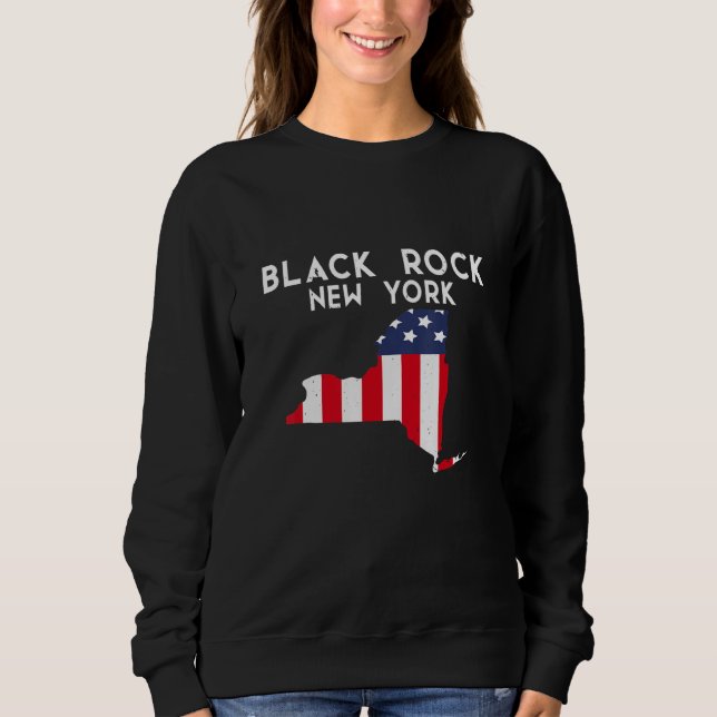 Moletom Black Rock New York EUA State America Viagem New Y (Frente)