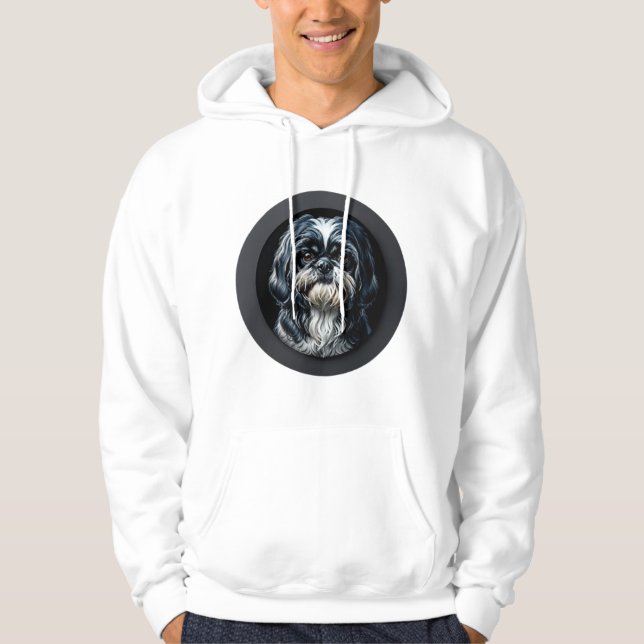 Moletom black shih tzu (Frente)
