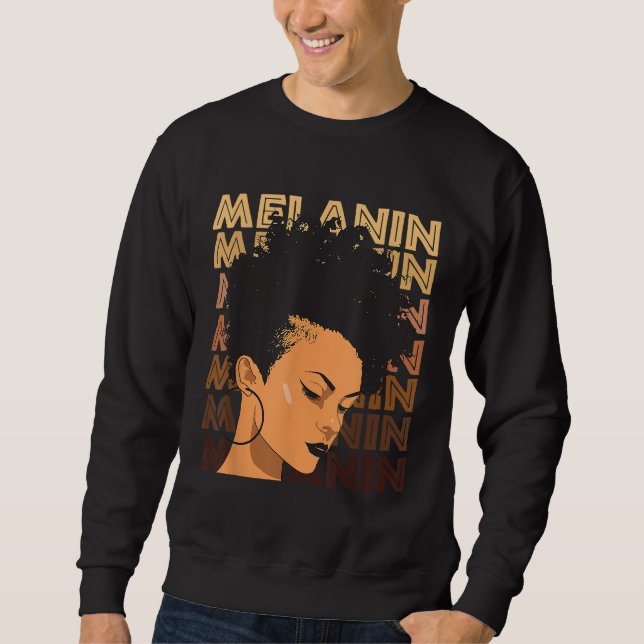 Moletom Black Strong Girl Afro Love Melanin African Americ (Frente)