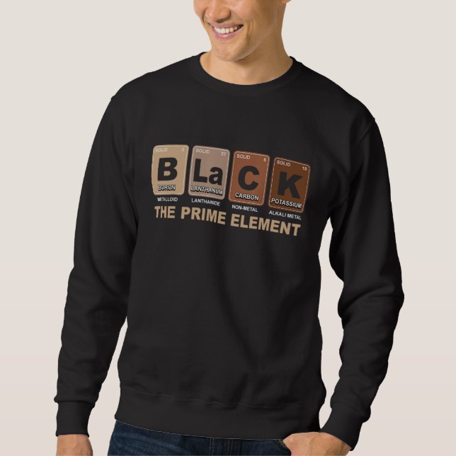 Moletom Black The Prime Element Black History Month Period (Frente)
