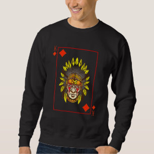Moletom Blackjack King Do Nativo Americano War Bonnet L