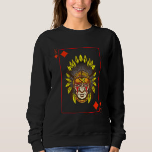 Moletom Blackjack King Do Nativo Americano War Bonnet L