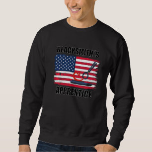 Moletom Blacksmith Apprentice Patriotic U Flag dos Estados
