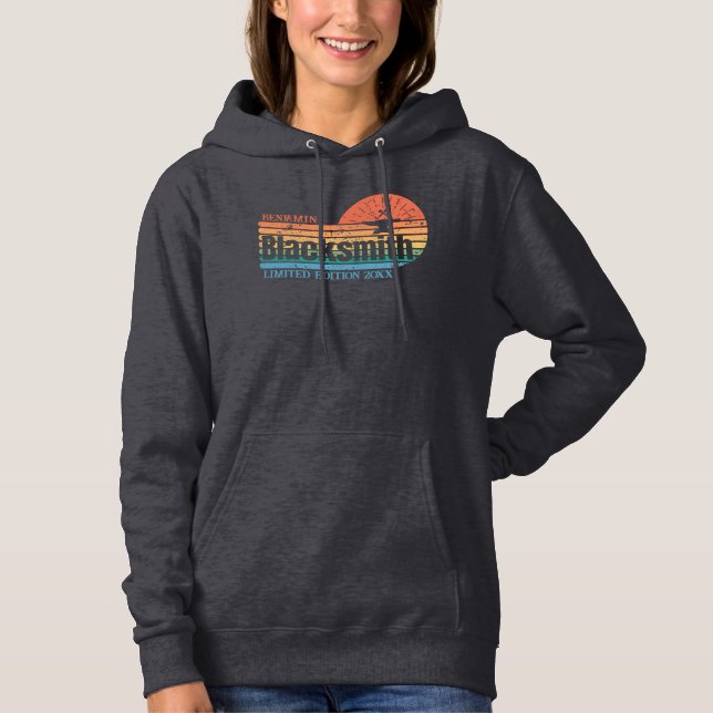 Moletom Blacksmith Name Limited Edition Aniversário Data (Frente)