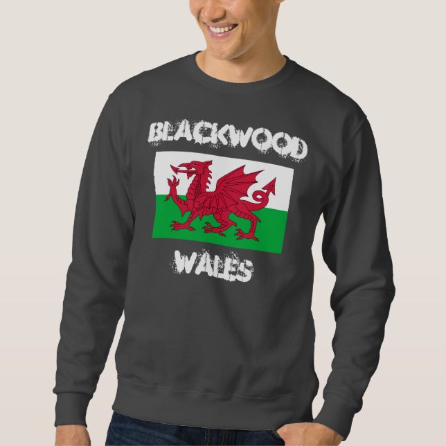 Moletom Blackwood, País de Gales com bandeira galesa (Frente)