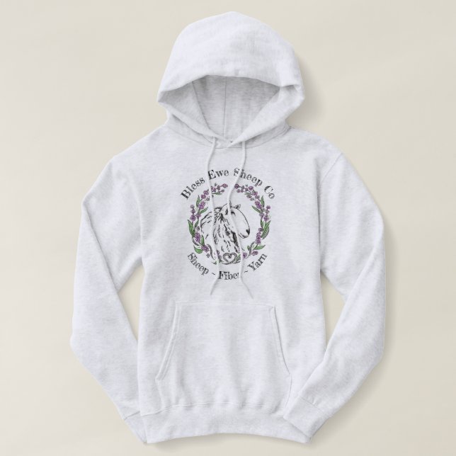 Moletom Bless Ewe Sheep Co - Lavanda Hoodie (Frente do Design)
