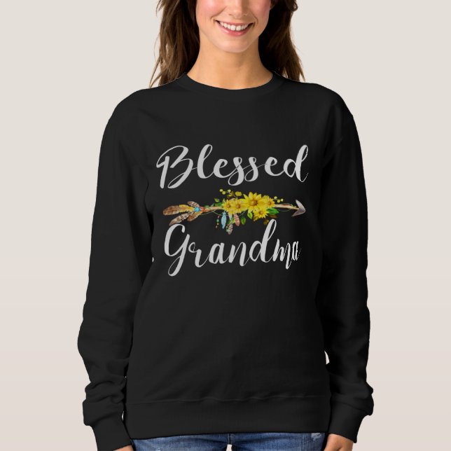 Moletom Blessed Grandma  For Women Cute Mother s Day (Frente)