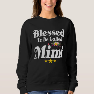 Moletom Blessed To Be Called MiMi Cute Mother s Day Sunflo