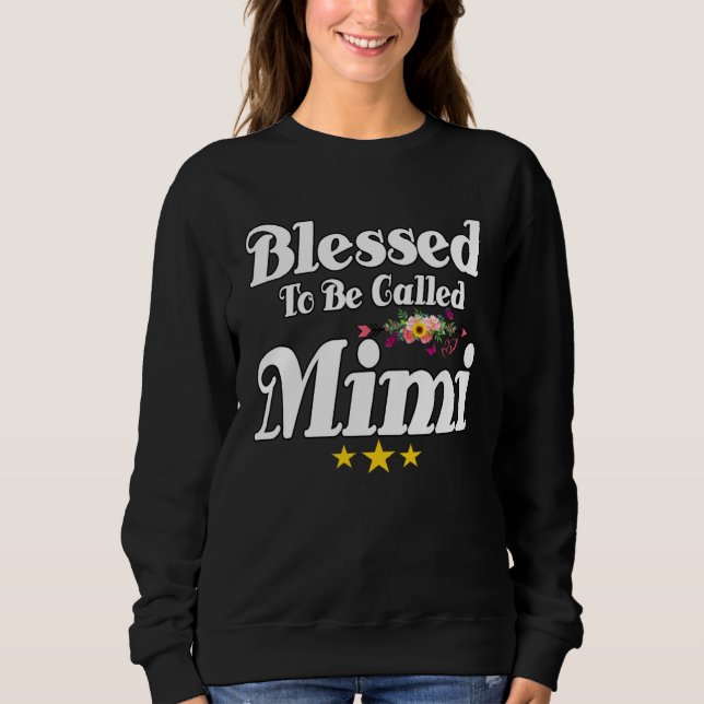 Moletom Blessed To Be Called MiMi Cute Mother s Day Sunflo (Frente)