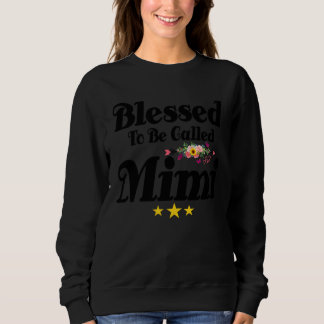 Moletom Blessed To Be Called Mimi Cute Mother s Day Sunflo