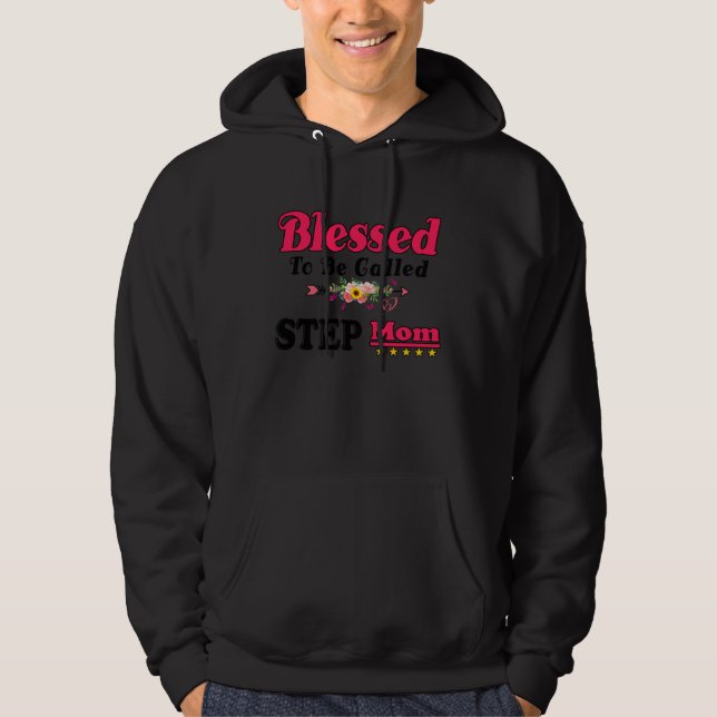 Moletom Blessed To Be Called Step Mom Cute Mother s Day Su (Frente)