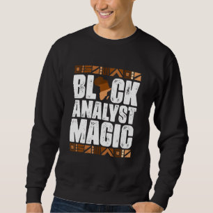 Moletom BLM de Histórico Preto Mágico do Analista Negro Mê