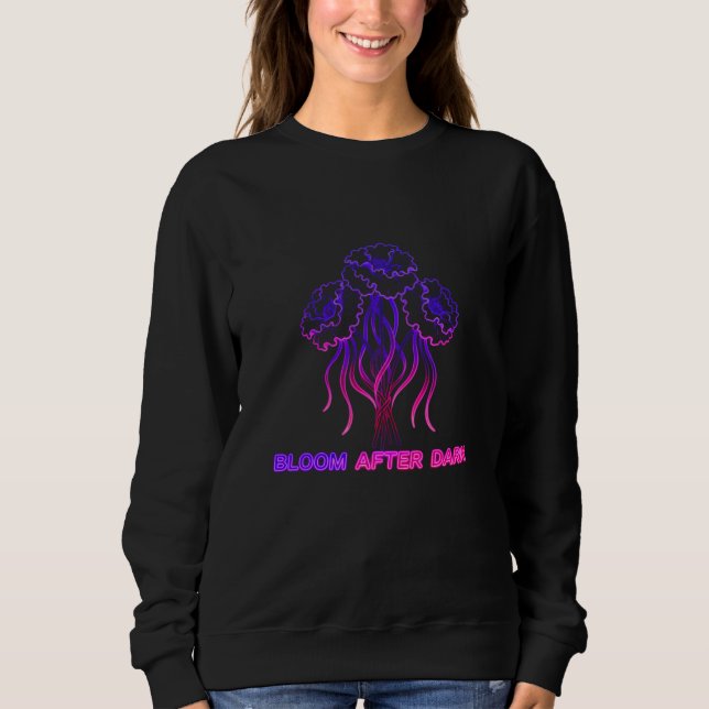 Moletom Bloco Floral Rosa Neon - Camisola de Arte (Frente)