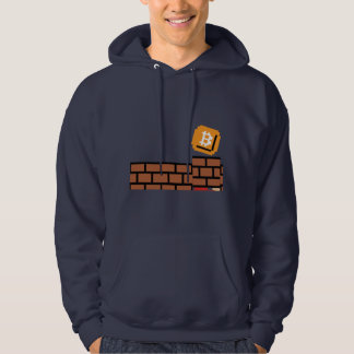 Moletom Bloco super de Bitcoin (Hoodie das cores escuras