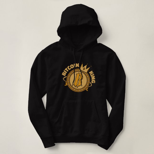 Moletom Blocos Cryptocurrency King Crypto Bit (Frente do Design)