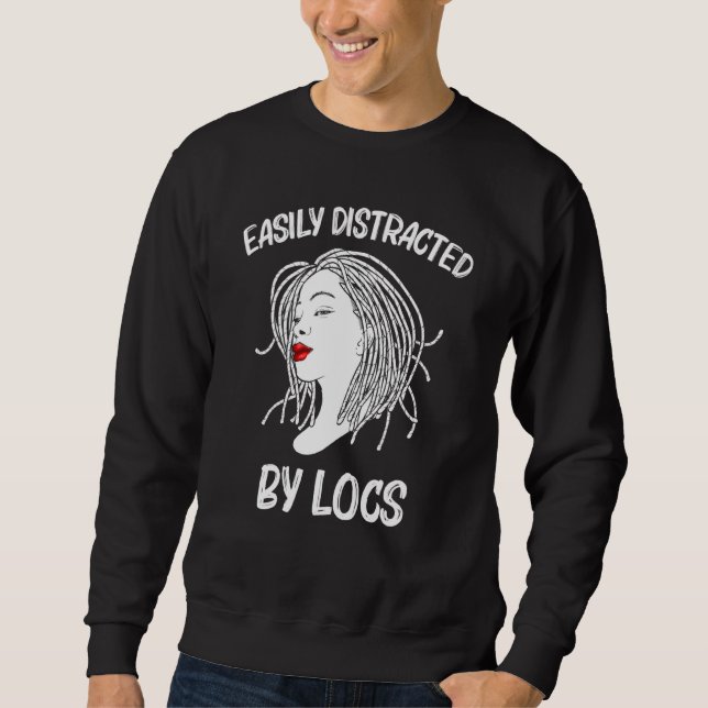 Moletom Blocos Engraçados Para Mulheres Adoram Dreadlocks  (Frente)