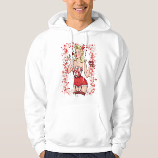 Moletom Blonde Retro Valentine Pin-Up Girl